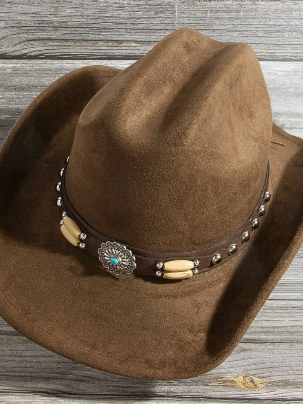 Western Concho Belt Strap Cowboy Hat